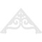 Ekena Millwork Pitch Finley Architectural Grade PVC Gable Pediment, 48"W x 28"H x 1"P (14/12) GPP048X028X100FIN - alternate 3